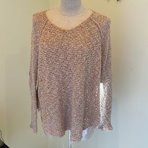 Free People crochet sweater S